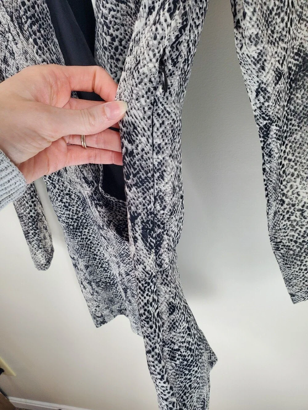 NWT W118 By Walter Baker Size S Grey Reptile Margot Romper